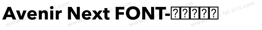 Avenir Next FONT字体转换